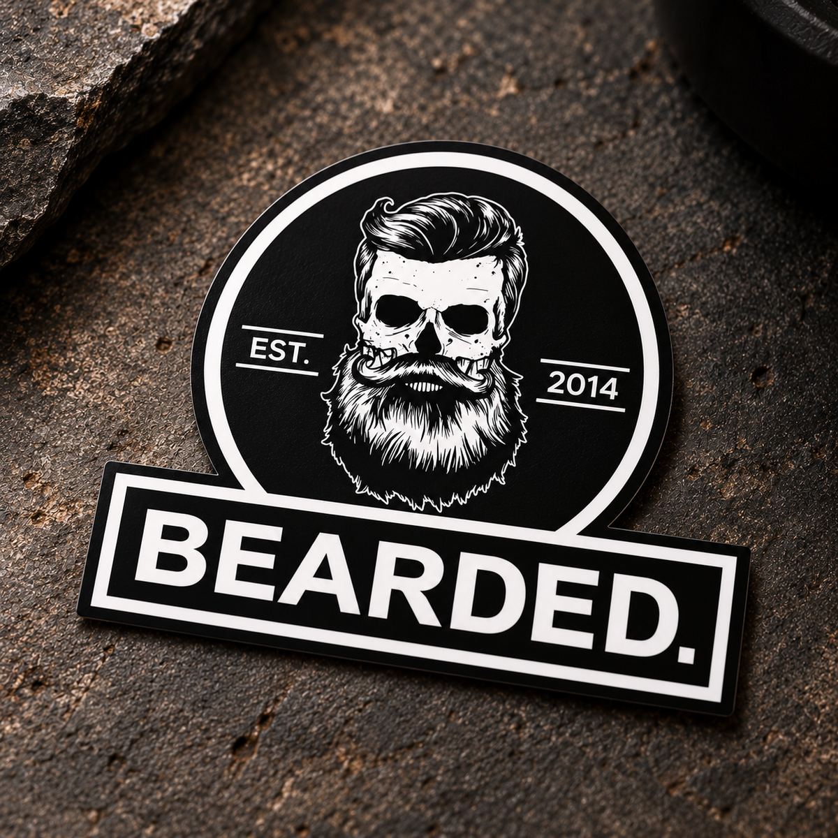 BEARDED. Sticker